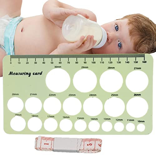 Stronrive medición pezones para Bridas, Medidor pezones Silicona, Herramienta para medir pezones con Plantillas Circulares para Mujeres New Mothers Musthaves