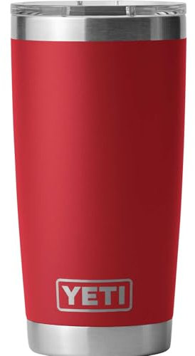 Yeti Rambler Trinkbecher, Edelstahl, vakuumisoliert, mit MagSlider-Deckel, 590 ml, Rot