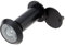 HOJLKLD Mirilla de latón macizo de 180 grados para puertas de 1-3/8 a 2-1/6 pulgadas, visor de puerta de 5/9 pulgadas de diámetro con cubierta de privacidad para oficina, hogar, hotel (negro)