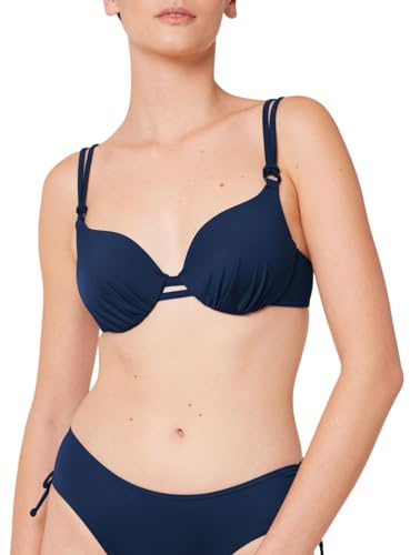 Triumph Damen Summer Mix & Match WP 02 sd Bikini top, Marine, 44B