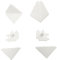 Evotrade Accessori di Snodo per Alzatine da Cucina - Colore Bianco (2 tappi finali + 2 giunzioni angolari) MADE IN ITALY