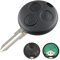 Heart Horse 3 Tasti Ricambio Chiave per Telecomando con 433Mhz PCF7941 Chip per Mer-ce-des Be-nz Smart Fortwo 450 Forfour Roadster Crossblade City Coupe Cabrio Chiave Guscio con Lama e Batteria