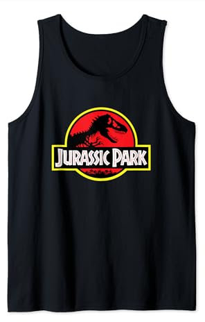 Jurassic Park Classic T-Rex Skeleton Logo Vintage Débardeur
