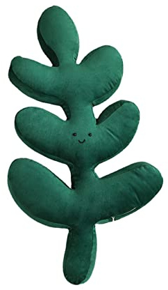 RTYUSWL 3D-Blätter, Dekorative Wurfkissen, Monstera Deliciosa, Plüschkissen für Pflanzenliebhaber, Gartenliebhaber, Blattförmiges Wurfkissen, Kissen für Auto, Schlafzimmer, Sofa, Couch,(Stil 4)