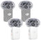 YOUSHARES DJI Mic 2 Wind Muff - 4 Packs Furry Microphone Windscreen Mic Windshield for DJI Mic 2 Wireless Lavalier Microphone for Record Interview(Black)