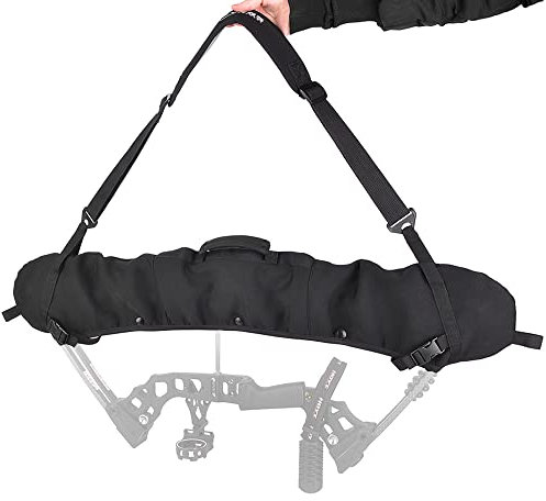 SHARROW Bogenschießen Compound Bogen Schlinge Tasche Bogenkoffer Bogentasche Compoundbogen Schleifenetui Tragtasche für Jagd im Freien Schnelle Bewegung (Schwarz)