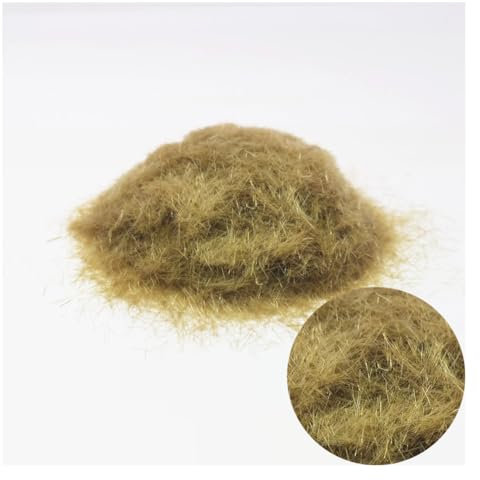 Wisafory Streugras Wiese Statisches Gras Powder Modellbau Bäume für Künstliche Pflanzen Modellbahn Landschaft Garten Modellbahn Layout Miniatur Sträucher Büsche Gebäude Zubehör, 30g 11# 5mm