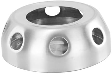 TOGEVAL Fornello ad Alcool in Acciaio Inossidabile scalda Oli Essenziali Piano Cottura Portatile Safe Durable Piano Cottura Gas Supporto per Stufa a pentola Calda Stufa ad Alcool Silver