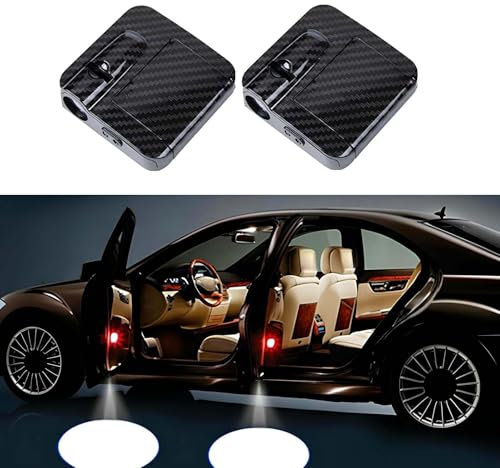 Lhuayeu 2Pcs Car Door badges Projector Light for Audi A6 ALLROAD C7 2018+, Car Door Lighting badges Decoration Light Accessories