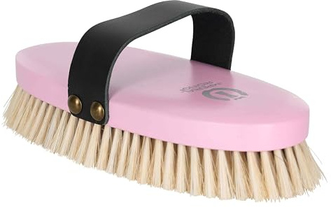 Imperial Riding Weiche Bürste IRH, besonders sanfte Pferdebürste mit weichen Rosshaarborsten, schonende Fellpflege für natürlichen Glanz & stilvollen Stall-Look, Rose