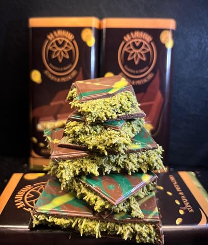 Viral DUBAI Chocolate | Tavoletta di cioccolato Pistacchio Knafeh by MANSUR Est. 1891