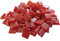 Zimasi 900g Glasmosaiksteine – 1x1 cm, ca. 1350 Stück – Premiumqualität für DIY-Projekte, Basteln, Mosaikdekorationen – Verlegefläche ca. 36 x 36 cm – Innen- und Außenbereich (Rot)