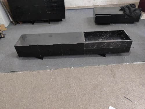 Generisch Lowboard Schwarzer Marmor Lowboard