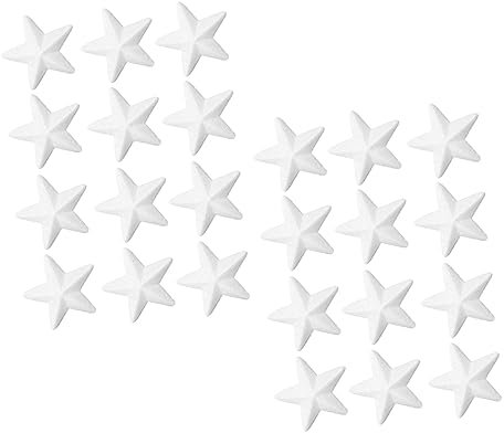 Homoyoyo 24Stücke DIY Bastelmaterial Weihnachtsstern Für Weihnachtsdekoration Und Bastelprojekte Für Christbaumschmuck Und Festliche Anlässe
