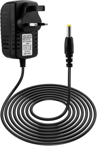 12V 15W Power Supply Charger for Echo Dot 5th/4th/3rd Gen, 4.0 * 1.7mm 1.25A Adapter Compatible with Echo Dot with Clock Fire TV Cube Echo Spot Show 1.5m Power Cord