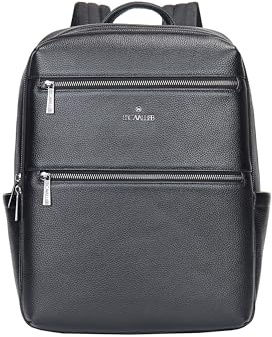 B. Cavalli BC1294-PARENT Unisex-Rucksack aus echtem Leder, hergestellt in Italien, 42 x 30 x 13 cm