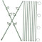 IWOWHERO 10Ensembles Support de Plantes Plastique pour Plantes Grimpantes Tuteur de Jardin pour Plantes Pot et Intérieures Hauteur