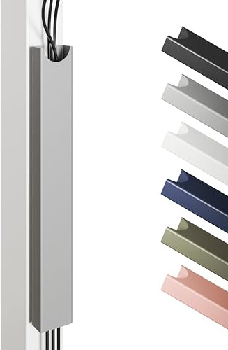 Magnetic Cable Management Tray – Stainless Steel Cable Channel with Magnetic Mount – Desk & Under-Desk Organization – Cable Organizer by Desktronic