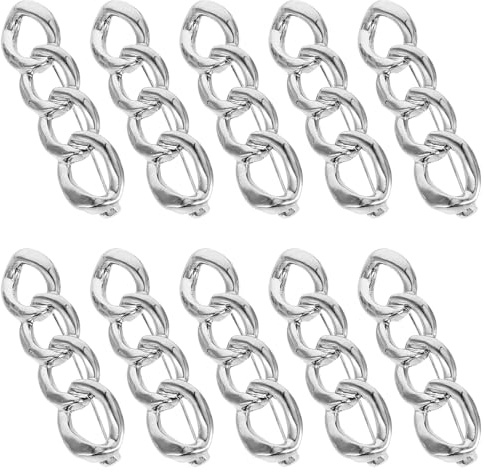 MUELODSIC 10 Pezzi Clip Metallo Stringi Vita per Donna in Lega di Zinco, Fermapantaloni e Gonna Rimovibili per Utilizzo Quotidiano e Occasioni Speciali