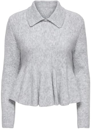 ONLY Onlsofia Ls Polo Collar Peplum Ex KNT