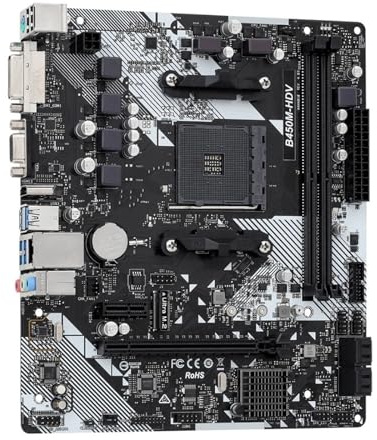 Scheda madre Fit For ASROCK B450M-HDV R4.0 AMD B450 Scheda Madre AM4 Supporto Ryzen 5 5600 5500 7 5700G 3700X 3 3200G CPU DDR4 M.2 HDMI Micro ATX