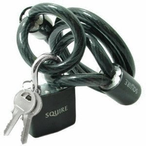 Squire Squire Security Cable And Padlock Bike Motorbike Lock Lpc/900 Heavy Duty