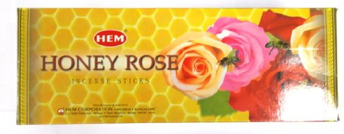 Honey Rose Weihrauch - Saum - 1 Karton mit ca. 120 Stöcke