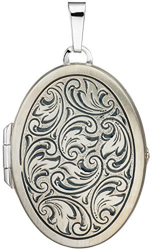 Jobo Damen-Medaillon aus 925 Sterling Silber zum Öffnen für 2 Fotos