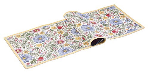 Villeroy & Boch – Spring Awakening Tischläufer L Bunt, Maschinenwaschbar, Gobelin Läufer Frühling Blumen groß, Unterleger Tisch Ostern, Baumwolle/Polyester