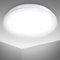 B.K.Licht plafonnier LED salle de bain, platine LED 12W intégrée, 1200lm, éclairage pièces humides, IP44, blanc neutre 4000K, 230V, Ø 280mm