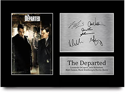 HWC Trading The Departed A4 Ungerahmt Signiert Gedruckt Autogramme Bild Druck-Fotoanzeige Geschenk Für Leonardo Dicaprio Matt Damon Jack Nicholson Mark Wahlberg Martin Sheen Filmfans
