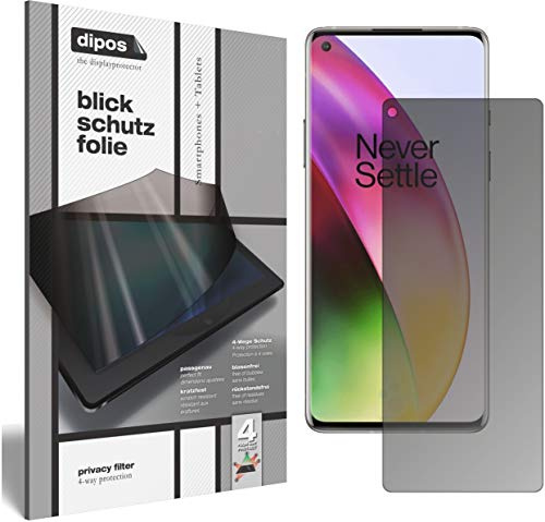 dipos Blickschutzfolie für OnePlus 8 | Displayschutz matt mit 4-Wege Sichtschutz-Effekt, Privacy Filter, passt perfekt, kratzfest, blasenfrei, selbstklebend