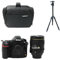 KamKorda Camera Bag + Tripod + D850 DSLR Camera + AF-S NIKKOR 24-120mm f/4G ED VR Lens, 45.7MP FX-Format BSI CMOS Sensor, EXPEED 5 Image Processor, 3.2 Tilting Touchscreen LCD + 2 Year Warranty
