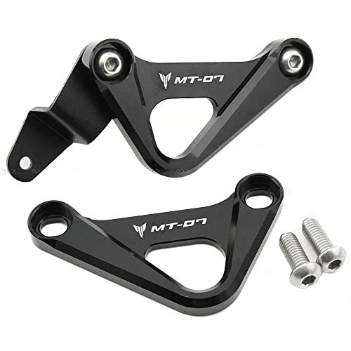 Plaques d'obturation pour repose-pieds arrière de moto Yamaha MT-07 FZ-07 2014 2015 2016 2017 2018 2019 2020 - Crochet de course gauche et droit de rechange pour repose-pieds arrière