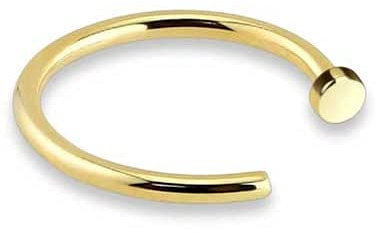 Ringe SEGMENTRING/Echt 585 Gold/Durchmesser 10 mm/Stärke 0,8 mm/Intim Tragus Helix Septum / 46009-10
