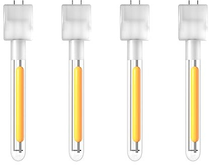 ZOTOYI 10er-Pack LED-Ersatzfilamente, unabhängiges Filament für Terrassenlichterketten, 1 Watt Äquivalent 2700k warmweißes LED-Filament