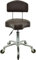 VAKON SALON - Ergonomischer Rollhocker mit Lehne in braun - Höhenverstellbarer von 50-65 cm - Premium Rollen - Arbeitshocker Praxishocker
