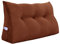 VERCART Rückenkissen Keilkissen Rückenlehne Kissen für Bett Sofa Kopfteil Gepolstert Bettkissen Wandkissen Sofakissen Groß Rueckenkissen Couchkissen Dekokissen Kordsamt Braun 100cm