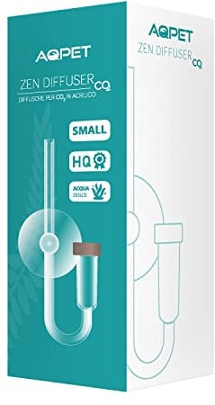 AQPET Zen Diffusore in Acrilico per Impianto Co2 Acquario Versione Small