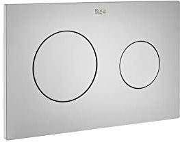 Roca A890189002 Placa de accionamiento PL10 Dual One con descarga dual Cromado Mate