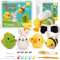 PP OPOUNT Anfänger-Häkel-Starter-Set für Erwachsene und Kinder, komplettes Set zum Herstellen von 4 Tieren, lernen Sie das Häkeln mit Schritt-für-Schritt-Anleitung und Video-Tutorial (Patentprodukt)
