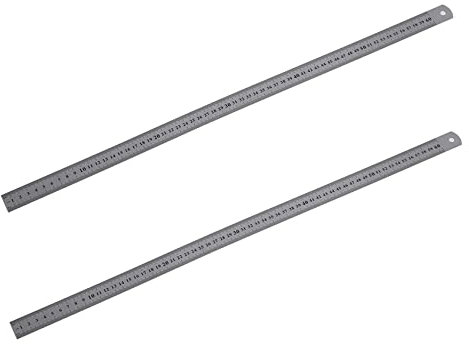 Kliplinc 2 x Edelstahl-Lineal, 60 cm, , gerade, 2 Stück