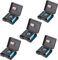 Pack of 5 Plastic Protective Storage Case Boxes Compatible with Battery of Gopro 9/10/11 Hero Cameras; Multifunctional Battery Case Organizer with Memory Card Slot