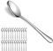 Evanda Dinner Spoons 24 Pieces, Stainless Steel 18.5cm Dessert and Soup Spoons, Table Spoon, Easy to Clean, Dishwasher Safe