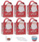 Coptiner Cupcake Boxen Single, Individuelle Muffin-Boxen mit Fenster und Griff, Kleine Bäckerei Gebäck Boxen für Kuchen Cookies Desserts mit 100 Kuchen Tassen (1 hole-50pcs with handles)