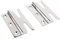 Simplex Solid Brass Standard Hinges (Sold in Pairs) - Polished Chrome