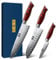 HOSHANHO 3 Pieces Damascus Kitchen Knife Set Ultra-Sharp Knives Set, Professional Chef Knife Set with G10 Ergonomic Handle,Gift Box