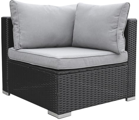 Calma Lux® Frei kombinierbare Einzelteile für Gartenmöbel Sitzgruppe Lounge Sitzgarnitur DIY aus Poly Rattan freie Wahl (Eck Links)