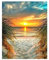 DCIDBEI Diamond Painting Meer und Strand 40x50cm Diamant Painting Bilder Strand und Meer Basteln Erwachsene Perlen Bilder Sonnenuntergang Diamond Painting Landschaften und Natur