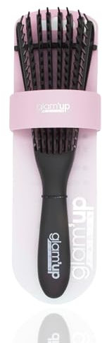 Glam’Up Paris - Brosse à Cheveux Démêlante - Idéal Cheveux Bouclés et Frisés - Brosse Detangling Boucles Définies - Parfait sur Cheveux Mouillés ou Humides